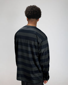 PATTA STRIPED LS FOOTBALL JERSEY FORGED IRON