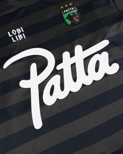PATTA STRIPED LS FOOTBALL JERSEY FORGED IRON