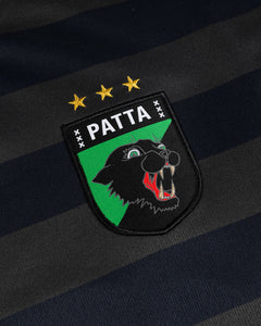 PATTA STRIPED LS FOOTBALL JERSEY FORGED IRON