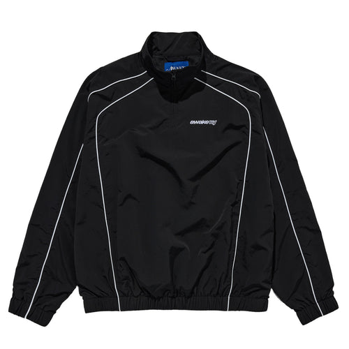 QUARTER ZIP TRACK JACKET BLACK