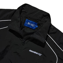 QUARTER ZIP TRACK JACKET BLACK