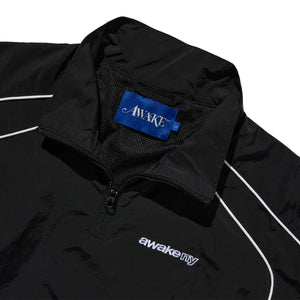 QUARTER ZIP TRACK JACKET BLACK