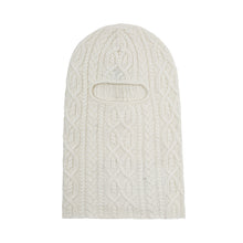 RAIN CABLE KNIT BALACLAVA OFF WHITE