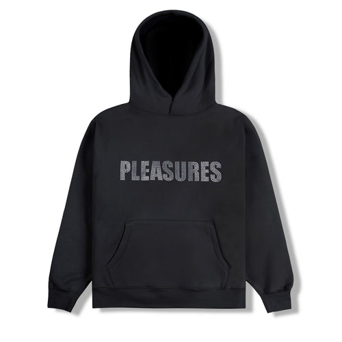 RHINESTONE IMPACT HOODIE BLACK