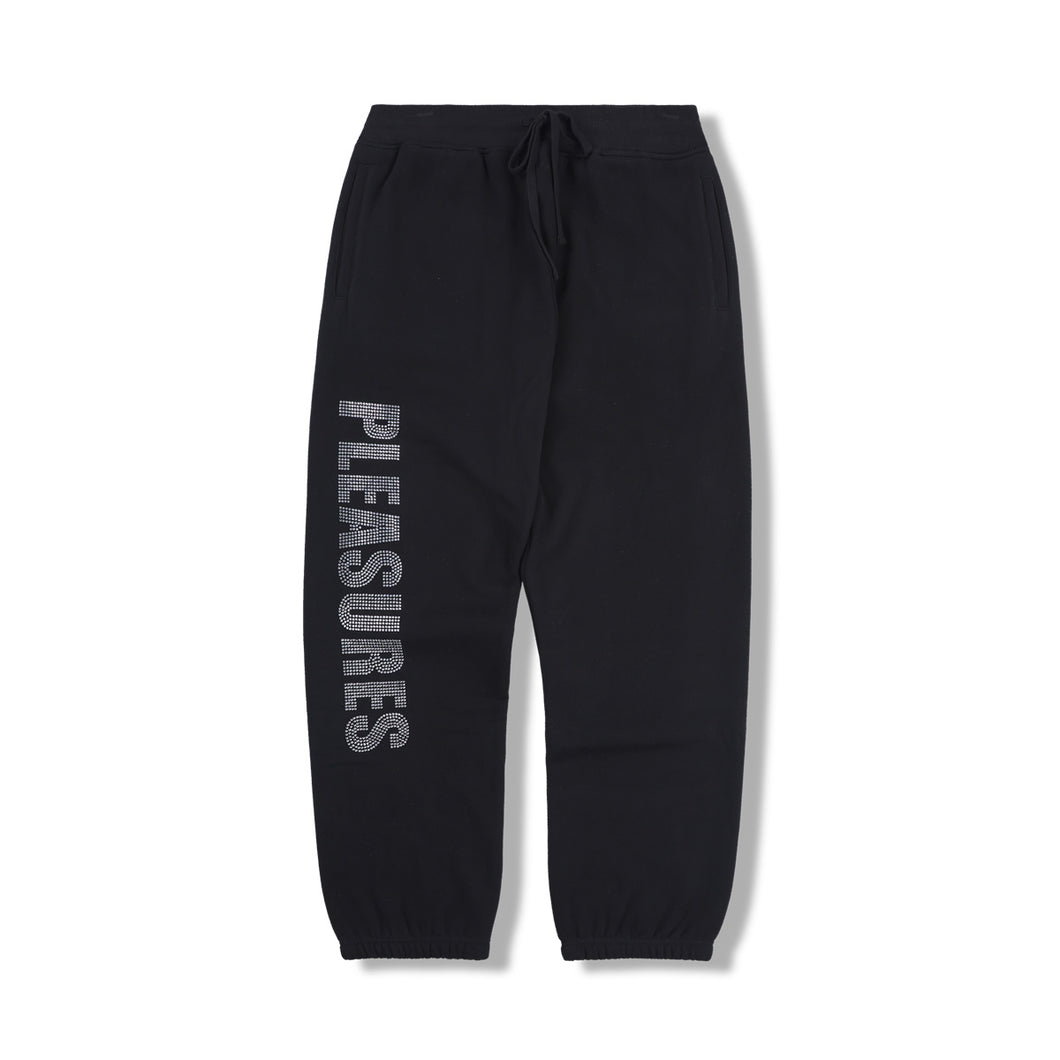 RHINESTONE IMPACT SWEATPANTS BLACK