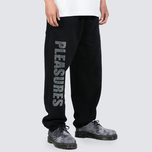 RHINESTONE IMPACT SWEATPANTS BLACK