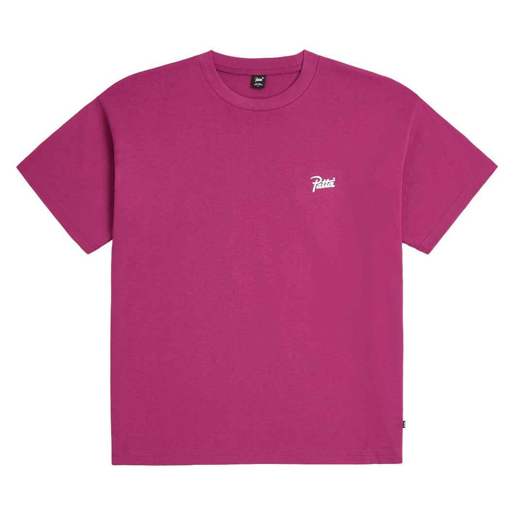 PATTA SCRIPT LOGO T-SHIRT BOYSENBERRY