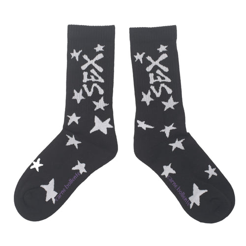 SEX STAR SOCKS BLACK