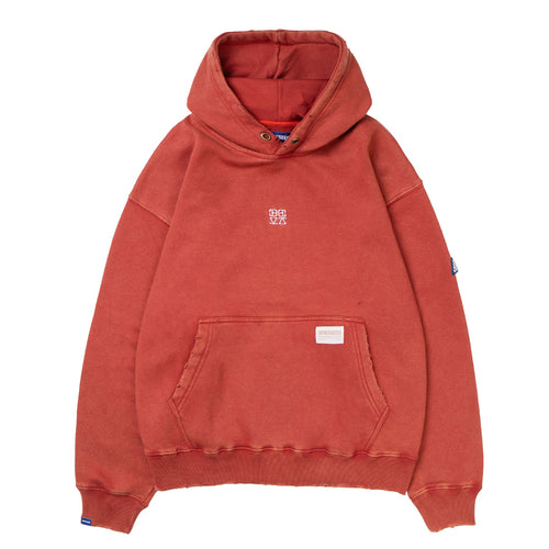 SOLAR SUNFADED HOODIE RED