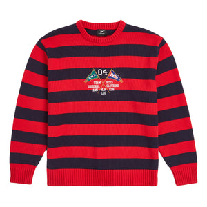 PATTA STRIPED FLAG KNITTED SWEATER MULTI