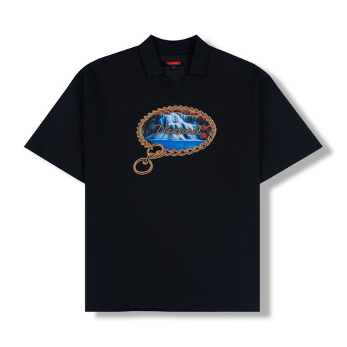 SUBMISSION BOXY POLO BLACK