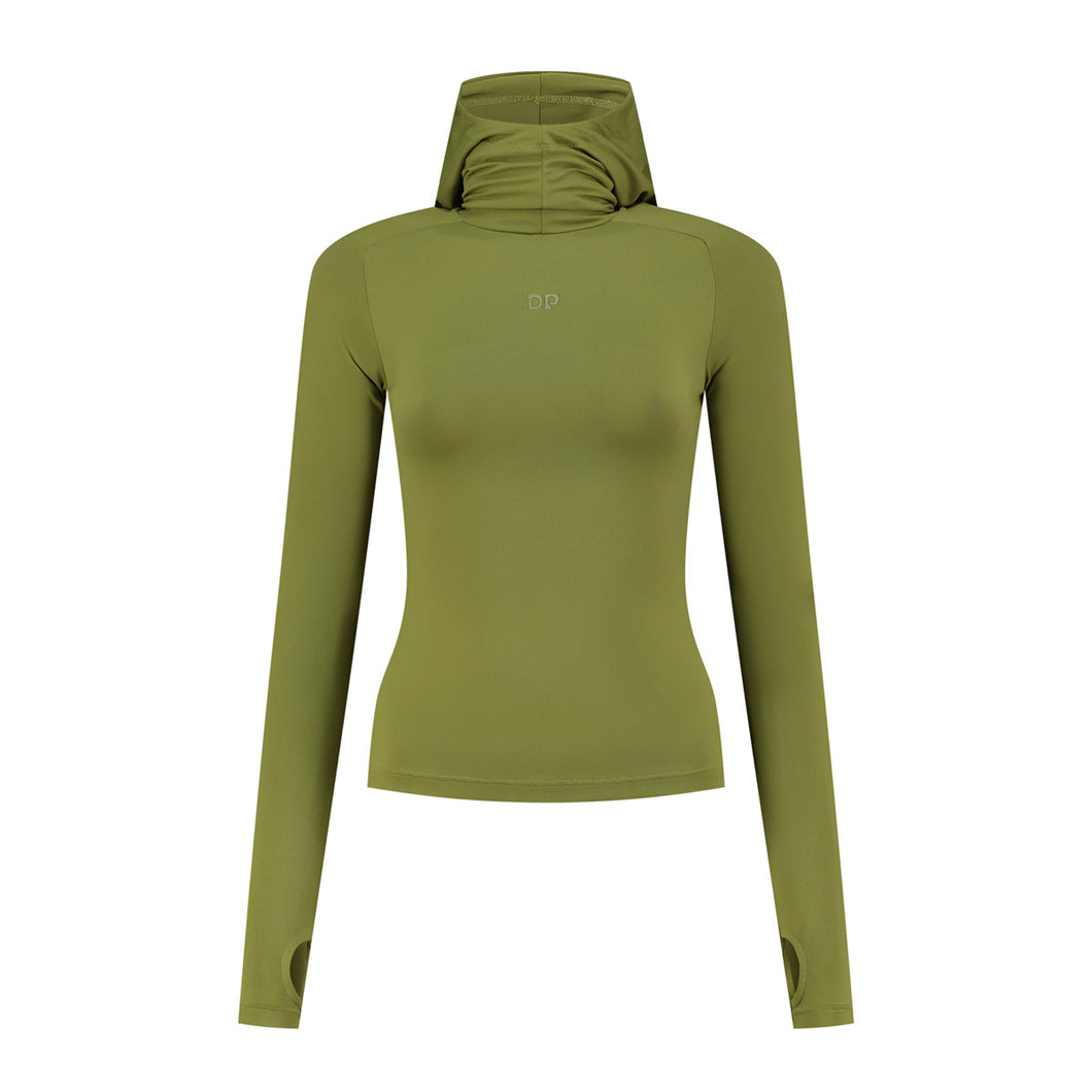 UNIT TIGHT HOODIE CARDAMOM GREEN