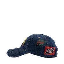 PATTA WHOLE LOTTA LABELS DENIM CAP LIGHT BLUE DENIM