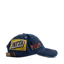 PATTA WHOLE LOTTA LABELS DENIM CAP LIGHT BLUE DENIM