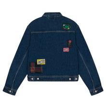 PATTA WHOLE LOTTA LABELS DENIM JACKET LIGHT BLUE