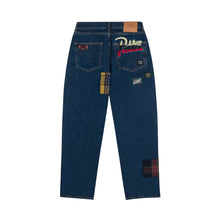 PATTA WHOLE LOTTA LABELS DENIM PANTS LIGHT BLUE