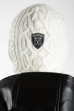 RAIN CABLE KNIT BALACLAVA OFF WHITE