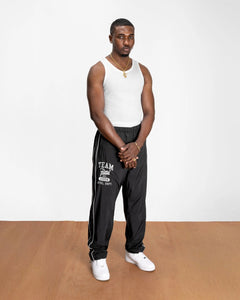 PATTA ATHLETIC NYLON TRACK PANTS BLACK