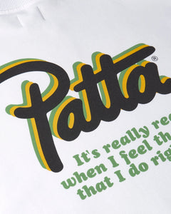 PATTA BLOCK PARTY CRWNECK WHITE