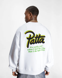 PATTA BLOCK PARTY CRWNECK WHITE
