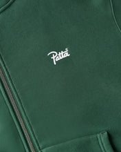 PATTA CLASSIC ZIP UP HOODED SWEATER BISTRO GREEN