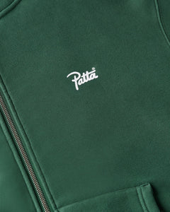 PATTA CLASSIC ZIP UP HOODED SWEATER BISTRO GREEN