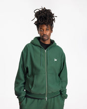 PATTA CLASSIC ZIP UP HOODED SWEATER BISTRO GREEN
