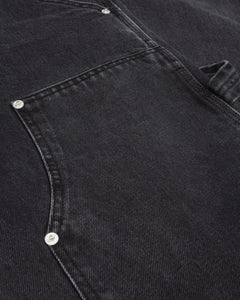 PATTA DOUBLE KNEE DENIM PANTS BLACK