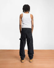 PATTA DOUBLE KNEE DENIM PANTS BLACK
