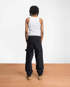 PATTA DOUBLE KNEE DENIM PANTS BLACK
