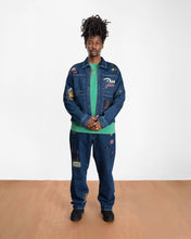 PATTA WHOLE LOTTA LABELS DENIM JACKET LIGHT BLUE