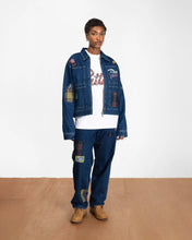 PATTA WHOLE LOTTA LABELS DENIM JACKET LIGHT BLUE