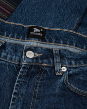 PATTA WHOLE LOTTA LABELS DENIM PANTS LIGHT BLUE