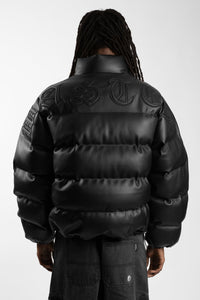 KINGDOM CURVE PUFFER JACKET BLACK