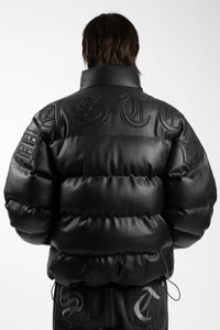 KINGDOM CURVE PUFFER JACKET BLACK