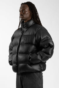 KINGDOM CURVE PUFFER JACKET BLACK