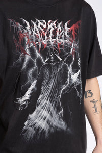 SCYTHE T-SHIRT FADED BLACK