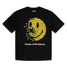 SMILEY PRODUCT OF THE INTERNET T-SHIRT BLACK